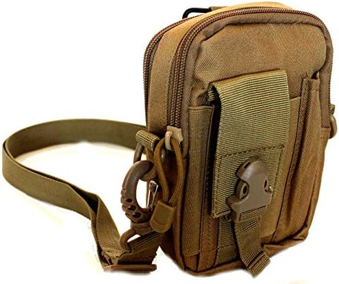 Tulla Tactical Waist Pouch EDC Molle Pouch Multipurpose Utility Pouch Belt Waist Bag,Camping Hiking Outdoor Gear with Cell Phone Holster Holder