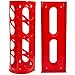 Oval Organizer - Wall Mounting Plastic Grocery Bag Holder & Dispenser – multipurpose, hanging home storage container for kitchen, pantry, bathroom, shower, laundry room, office & garage – Red or Black