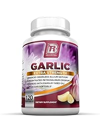 BRI Nutrition Odorless Garlic - 120 Softgels - 1000mg Pure And Potent Garlic Allium Sativum Supplement (Maximum Strength) - 60 Day Supply