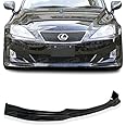 PULips LXIS06FSPFAD FSP Style Front Bumper Lip, Poly-Urethane, Flexible, Unfinished (Hand Prep And Painting Required), compatible with Lexus IS 2006-2008