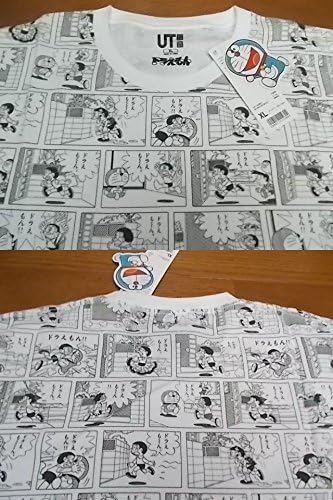 Amazon ドラえもん 総柄 コラボ Tシャツ 白 Xl ユニクロ Uniqlo 藤子 F 不二雄 コロコロコミック アニメ 萌えグッズ 通販