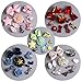 QUMY Dog Hair Clips Mixed Styles Varies Patterns Bows Pet Hair Accessories Grooming Product Hair Clips for Little Girls, 10 Piece (Pink)