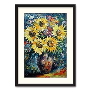 SIGNFORD Black Framed Canvas Wall Art Oil Painting...