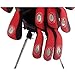 10pc Neoprene Golf Iron Club See Through Window Head Cover Protection Case Set (Red) - for Taylormade, Nike, Callaway, etc.