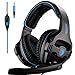 SADES SA810 Gaming Headset Headphone 3.5mm Over-Ear with Mic Volume Control for PC/XboxOne/PS4