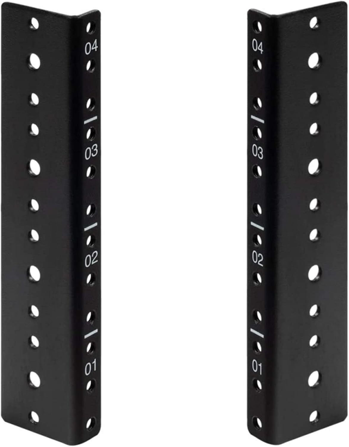 Photo 1 of TECHTOO 4U Vertical Rack Rail Pair DIY Kit with Hardware for Network Equipment/Server/UPS Mounting Rail Kit (4U)