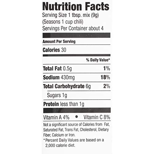 MCCORMICK WHITE CHICKEN CHILI SEASONING MIX, 1.25 OZ