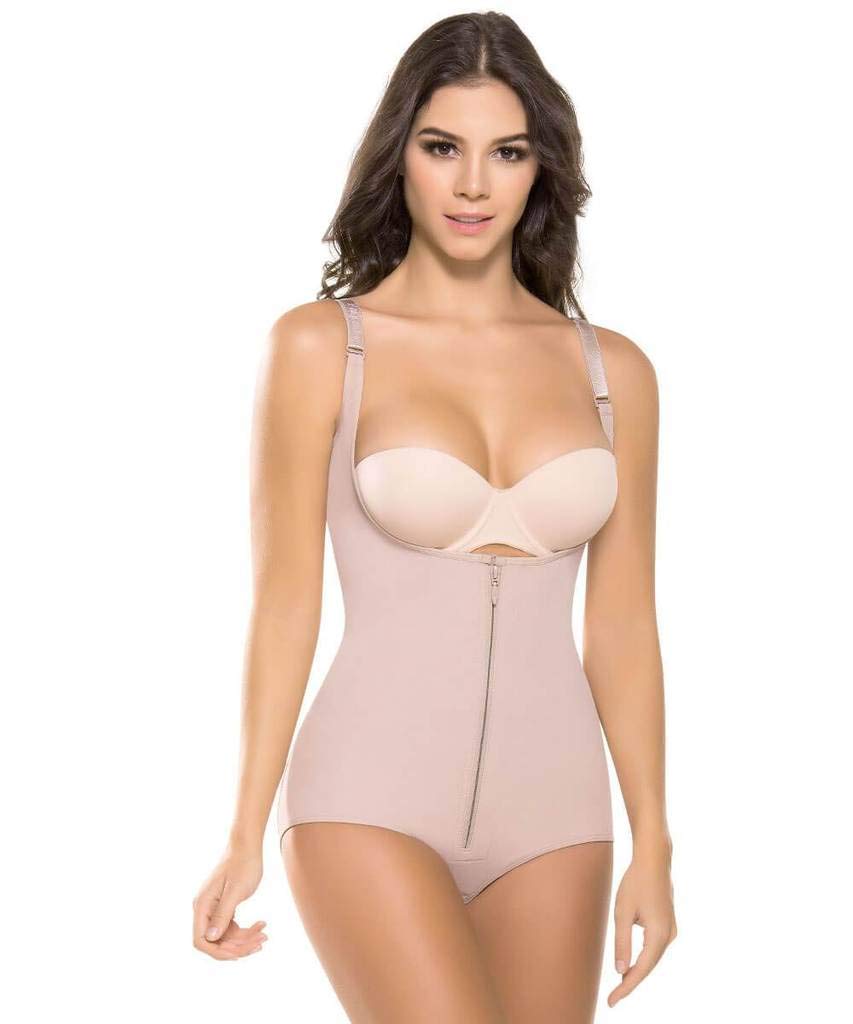 Just Us Store CYSM Faja Colombiana Soporte Espalda & Postpartum Bodysuit Shaper (2XS) Rose