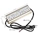 Premium 12 Volt Power Supply - JIANYI Waterproof IP67 LED Power Supply Driver Transformer 200W - AC 100-277V to 12V DC Output with 3-Prong Plug 3.9 Feet Cable