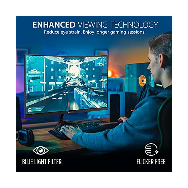 ViewSonic-VX2718-PC-MHD-27-inch-1080p-HD-Curved-Monitor-165Hz-1ms-Dual-Integrated-Speakers-Adaptive-Sync-DisplayPort-2x-HDMI-for-Home-Entertainment-and-Gaming ViewSonic VX2718-PC-MHD 27-inch 1080p HD Curved Gaming Monitor, 165Hz, 1ms, Dual Integrated Speakers, Adaptive Sync…
