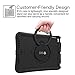 Fintie iPad 9.7 2018 2017 / iPad Air 2 / iPad Air Case, [Magic Ring] 360 Rotating Multi-Functional Grip Stand Shockproof Full-Body Rugged Protective Cover for iPad 6th / 5th Gen, iPad Air 1/2, Black
