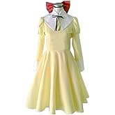 Cosnew Halloween Renge Houshakuji Yellow Dress Uniform Costume-Made