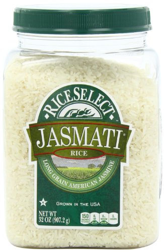 UPC 745042100218, RiceSelect Jasmati Rice, 32-Ounce Jars (Pack of 4)