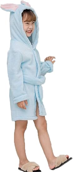 Amazon ベィジャン バスローブ ベビー服 パジャマ 長袖 子供服 うさぎ耳付き 可愛い フランネル もこもこ 女の子 プールタオル フード付き お風呂 キッズ服 ナイトウェア ルームウェア 秋冬 パジャマ 通販
