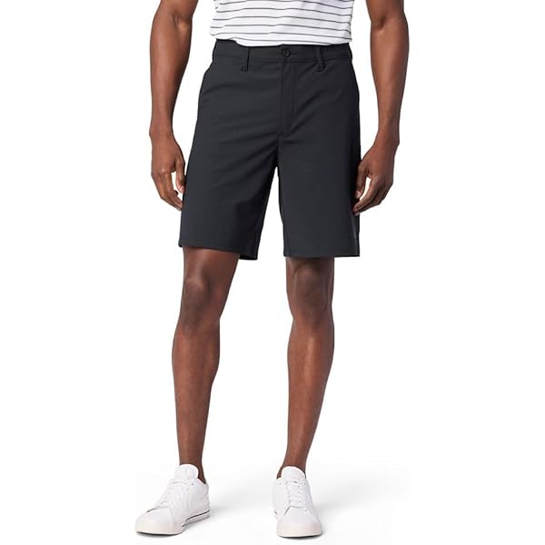 Lee Men's Golf Series Synthetic Flat Front Chino Short