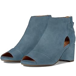 MOOMMO Women Open Toe Booties Sandals Heel Navy