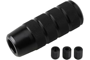 XINLIYA 95mm/3.74" Car Shifter Knob, Aluminum Weighted Automotive Gear Shift Manual knobs Lever with 3 Threaded Adapters M8 M