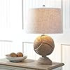 JONATHAN Y JYL1005A Monkey's Fist 24" Knotted Rope LED Table Lamp Cottage,Coastal,Rustic for Bedroom, Living Room, Office, College Dorm, Coffee Table, Bookcase, Brown