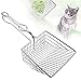 Cat Litter Scoop, Durable Metal Pet Kitty Kitten Sifter Heavy Duty with Long Handle Pet Kitty Dog Pooper Scooper, Easily Clean Litter Box