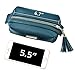 Makeup Bag YM&COCO Cosmetic Bag Beauty for Purse Leather Mini Makeup Train Case Pouch Organizer with Tassel Heavy Duty Zips for Lipstick, Brushes, Mascara Basic Cosmetics - 4 Colors for Choice