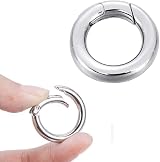 BEHAHAI 10PCS Spring O Rings Carabiner Snap Clip Keyring Bag Purse Buckle Hook view 3