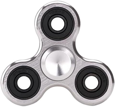 EAWE Tri-Spinner Metal Fidget Hand Spinner Toy Stress Reducer EDC Focus Toy Relieves ADHD Anxiety Focusing Autism Boredom With Premium Hybrid Ceramic Bearing Gifts