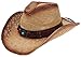 Enimay Western Outback Cowboy Hat Men's Women's Style Straw Felt Canvas Stone Brown One Size