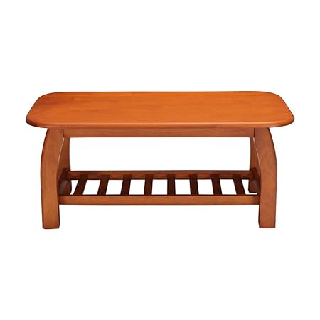 Woodness Malto Solid Wood Coffee Table (Matte Finish, Dark Oak)