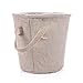 Easter Egg Basket for Kids Bunny Burlap Bag to Carry Eggs Candy and Gifts (Bunny Blue)