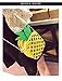 Kukoo Girl Leather Cross Body Bag Pineapple Shaped Creative Single Shoulder Bag Fashion Bag
