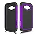 Galaxy J1 Case, Samsung J100 Case, ZeopoCase Hybrid Armor Hrad and Soft Dual Layer Defender Protective Case Cover for Samsung Galaxy J1 (2015) / J100 (Purple)