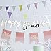 Ginger Ray Gold Designer Happy Birthday banner Banner Decoration Pick & Mix