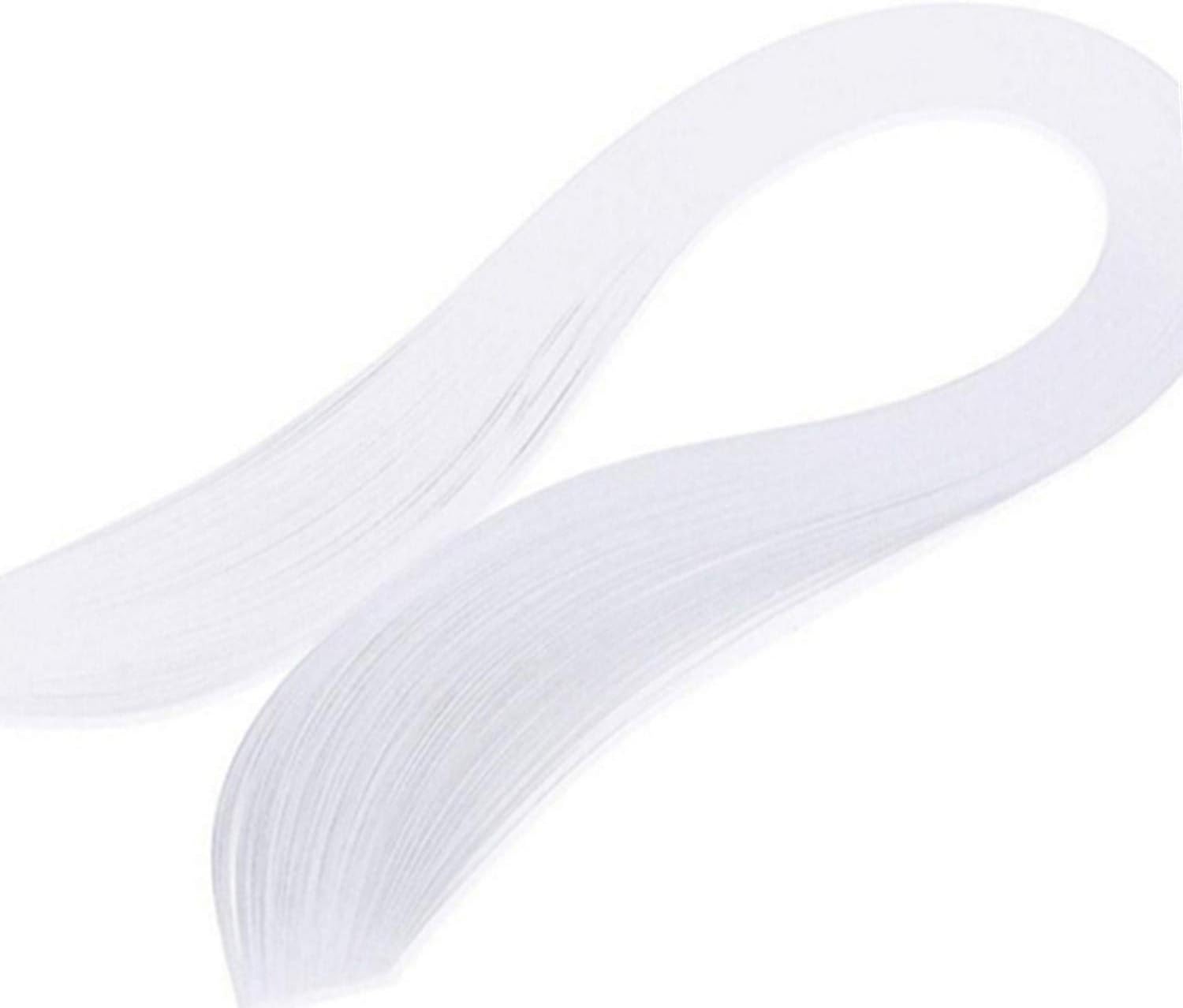 ODETOJOY White Quilling Paper Strips 10mm Single Color Quilling Strips 3/8inch Paper Filigree