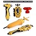 MANZY 12 pcs Bayblades Burst Evolution Metal Fusion with 2 Launchers Gyro Battling Game Starter Pack Set 12 Spinning Top + 2 Launcher