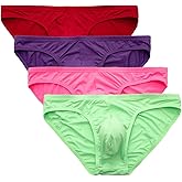 Summer Code Mens Basic Low Rise Briefs Underwear Comfort Tagless Underpants, Multiple Colors and Packs