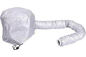 Hooded Hair Dryer, Hair Dryer Cap, Material of the Polyester, Available Silvery, Black, Pink(Optional) Hair Dryer Bonnet Hair