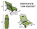 STRONGBACK Low Gravity Beach Chair Heavy Duty Portable Camping and Lounge Travel Outdoor Seat with Built-in Lumbar Support
