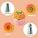 DILISS Cake Decorating Nozzle Set - 6 Stainless Steel Russian Piping Tips & 4 Sphere Balls, 2 Couplers, and 10 Disposable Pastry Bags & 1 Reusable Silicone Pastry Bag, Pastry Cake DIY Baking Tool