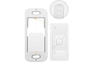 SPLASH N COLOR SplashNColor Wallplate Brackets for Lutron Caseta Pico Remote, 1-Pack – Seamless Remote Snap-in Installation Wall Bracket for Lutron Smart Switch, Durable Wall Mount Design for Lutron Pico Remote