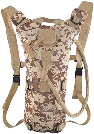 Banbie8409 3L Water Bag Pouch Knapsack Tactical Camp Hydration Backpack Camelback(camouflage)