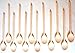 Mr.Woodware 12 Inch Wooden Spoons for Cooking - Set of 12 Long Handle Oval Wooden Spoon for Mixing, Stirring, Tasting - Kitchen Wooden Utensils For Cooking and Crafts, Personalized Wood Burning