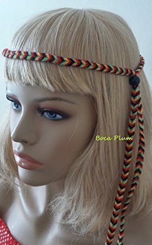 Rastafarian Braided Headband Reggae Headband Unisex