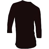 Hat and Beyond Mens 3/4 Sleeve Baseball T Shirt Soft Slim Fit Plain Jersey