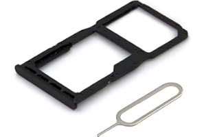 MMOBIEL Dual SIM Card Slot Tray Holder Replacement Compatible with Huawei P30 Lite New Edition 2020 - Incl. SIM Pin - Black