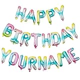 Personalized Name Happy Birthday Banner - Happy