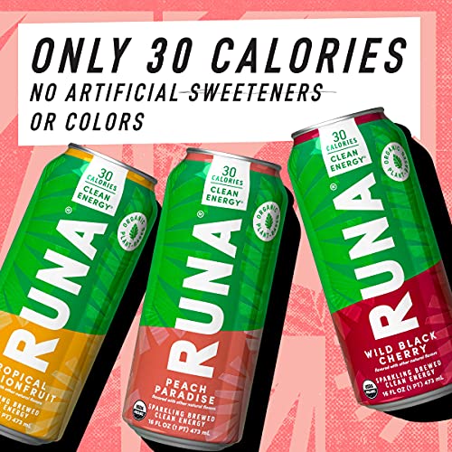 Organic Clean Energy Drink by RUNA BOLD Sampler Pack Organic Plant
