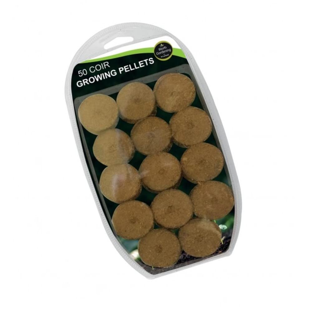 Peat Free Coir Growing Pellets or Discs - Pack of 50