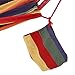 SONGMICS Cotton Hammock Swing Bed for Patio, Porch, Garden or Backyard Lounging - Heavy-Duty, Lightweight and Portable - Indoor Outdoor - Natural White UGDC210