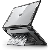 SUPCASE for MacBook Pro 16 Inch Case with Stand 2024-2021 (Unicorn Beetle Pro), M4/M3/M2/M1 Pro/Max A3403 A3186 A2991 A2780 A2485 Heavy Duty Hard Shell Protective Cover for MacBook Pro 16", Black