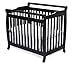 DaVinci Emily 2-in-1 Convertible Mini Crib and Twin Bed in Ebony, Greenguard Gold Certified